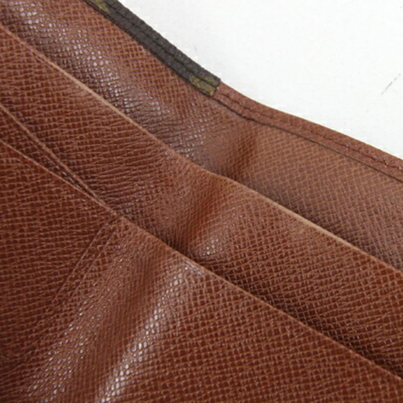 Louis Vuitton W Wallet Monogram Portemonnay Bi-fold Carte Credit M61660 Compa...